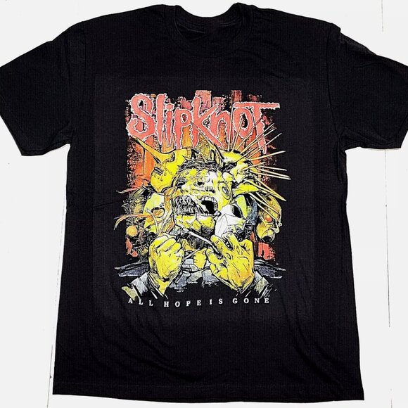 SLIPKNOT T-shirt Heavy Metal Band Shirt Tee Black New - Picture 1 of 2
